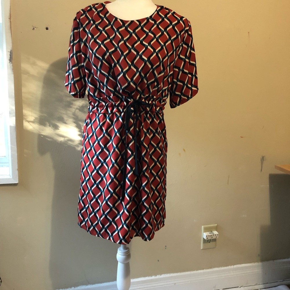 She and Sky Draw String Waist Dress Size Small
